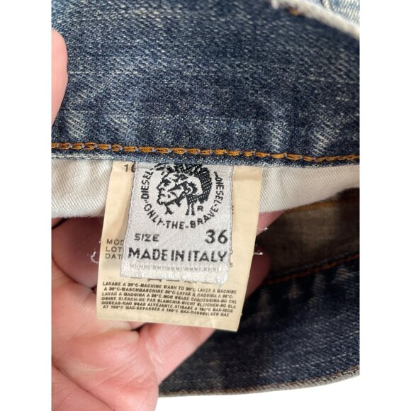 Diesel Industry Mens Y2K Classic Blue Straight Jeans Size 36/28 SKU 9285 - Picture 6 of 13